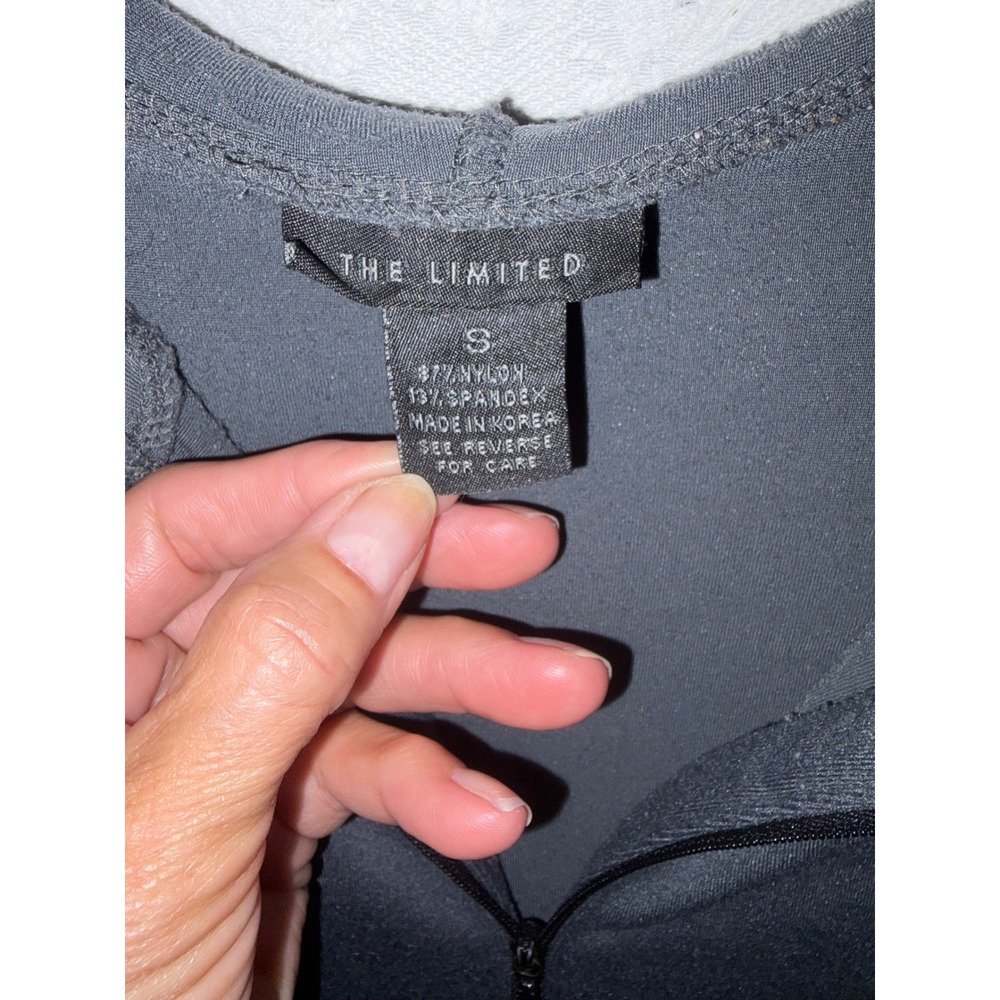 The Limited Clean Girl ActivewearWomens Quarter Zip Hoodie charcoal grey Small - Picture 4 of 4